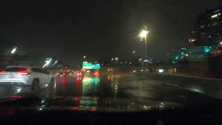 Driving from JFK Airport to Midtown Manhattan NY USA