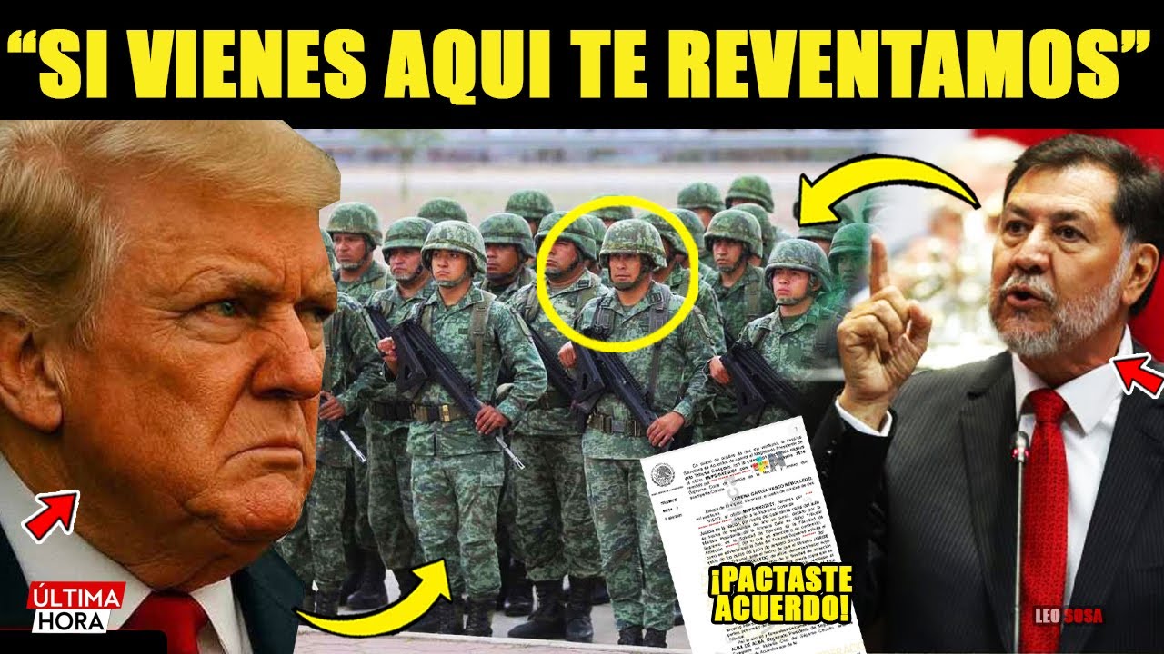 ¡SE SACUDE MEXICO! NOROÑA recibe LLAMADA ¡TRUMP LO AM3N4Z4 Y MEXICO ES DEFENDIDO POR CLAUDIA