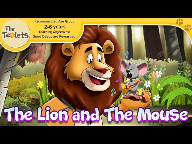 The Lion and The Mouse Musical Story I Bedtime Stories for Kids I Moral Story | Fairy Tale | Teolets class=