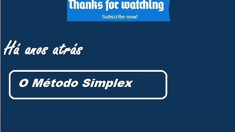 O Metodo Simplex