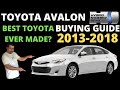 2013-2018 Toyota Avalon Buying Guide
