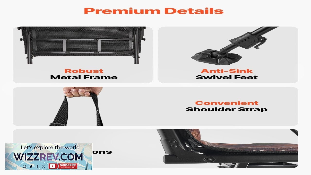 Hunting Chair 360° Swivel Folding Chair Seat Cover Armrest Adjustable Legs Review