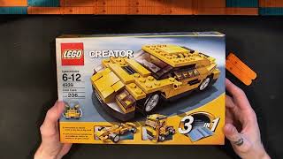 LEGO Creator 3 in 1 Cool Cars 4939 Main Build and Review! Vintage Cool Car Model From 2007!