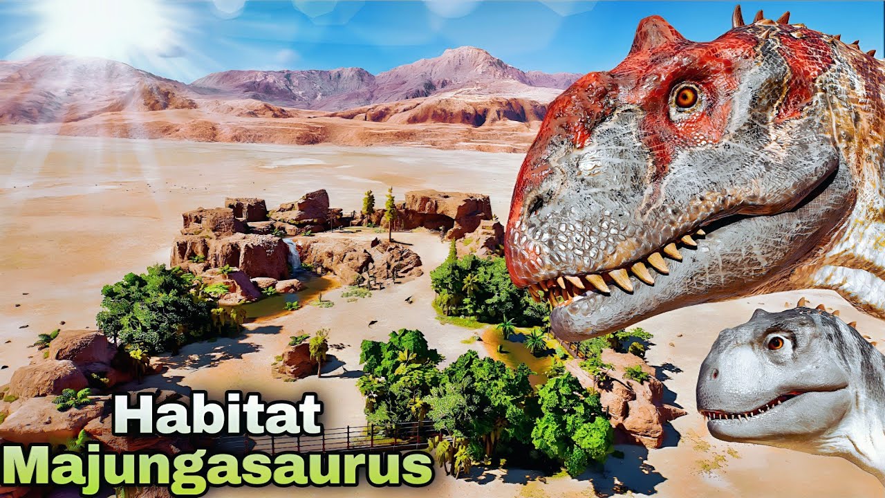 Como Construir um Habitat Perfeito para o Majungasaurus | Tutorial - Jurassic world evolution 3 