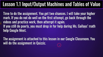 Math Patterns And Equations 1.1 Instructions