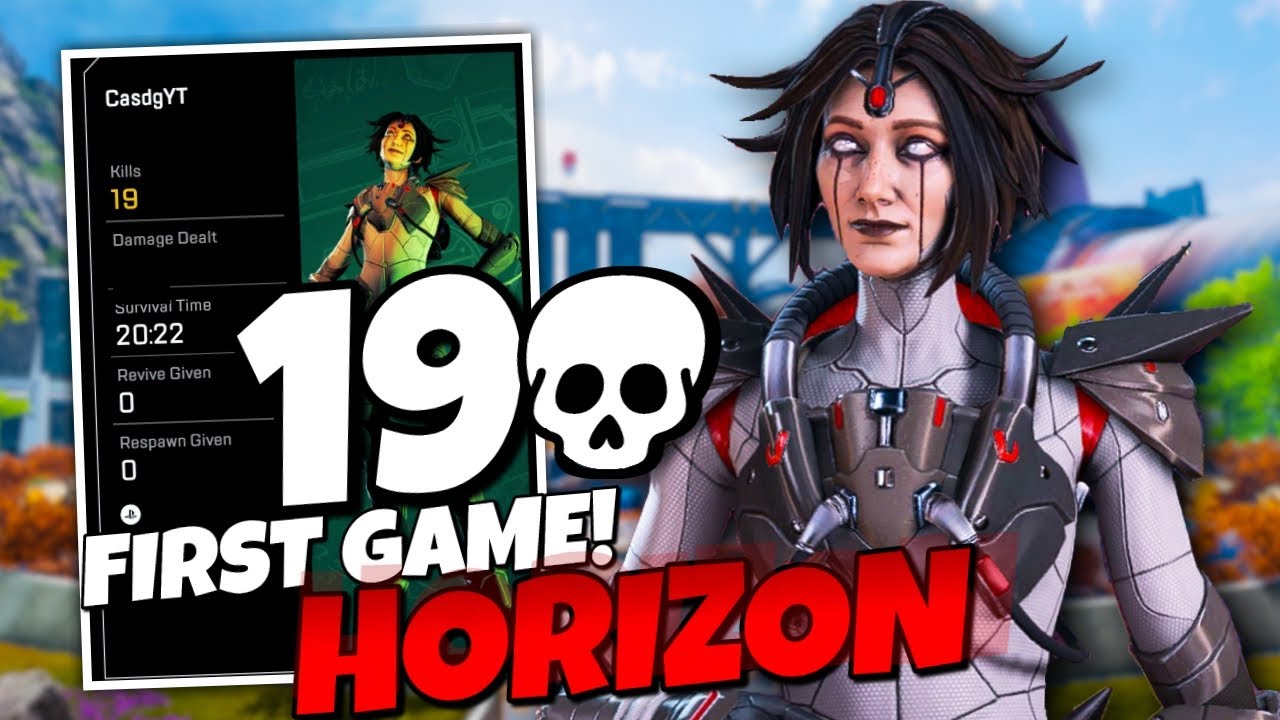 MY FIRST GAME WITH HORIZON ON THE NEW MAP OLYMPUS! SOLO 19 KILL GAME - Apex Legends