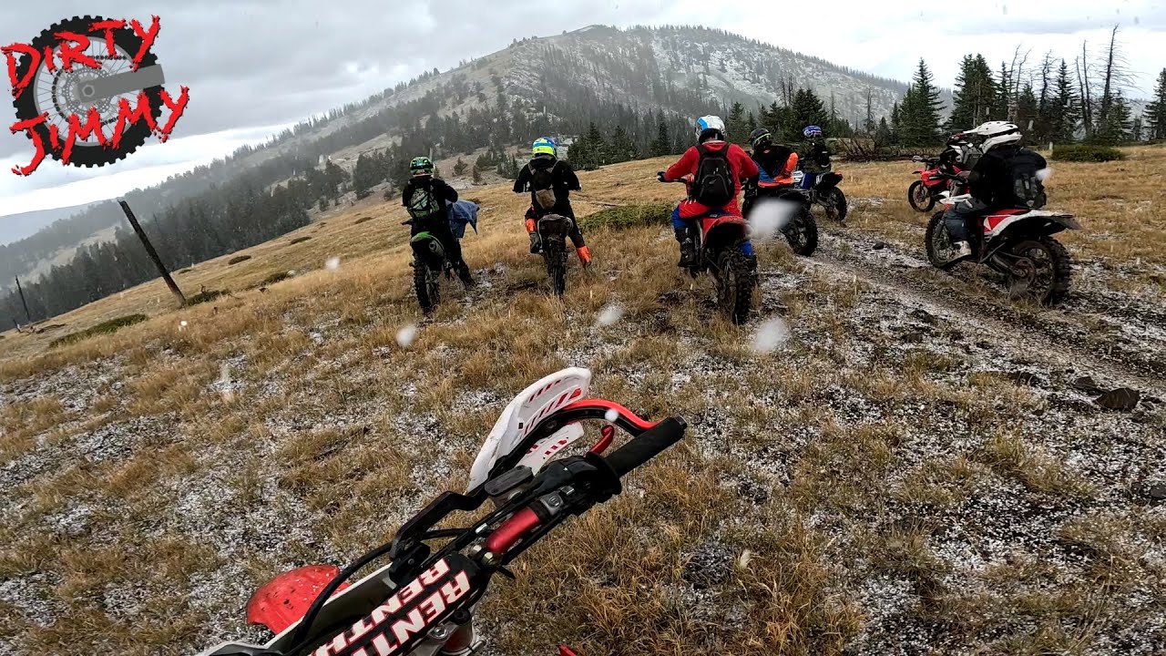 Unexpected Hail Storm Hits Dirt Bike Riders in Colorado Mountains - YouTube