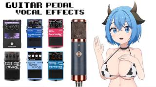 Singing through Guitar Pedals 🎵 Vocal Effects 🎤 Rina Muya 🐮 @RinaRetro