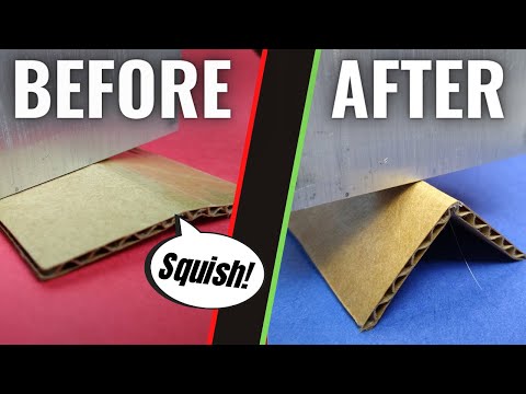 How to Make Strong Folds in Cardboard!