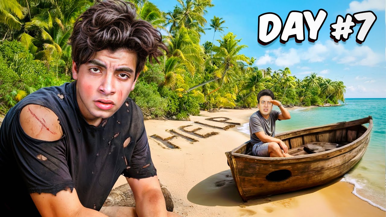7 дней изоляции на необитаемом острове!! 😱 Аль-Хусейн исчез в море 💔😭