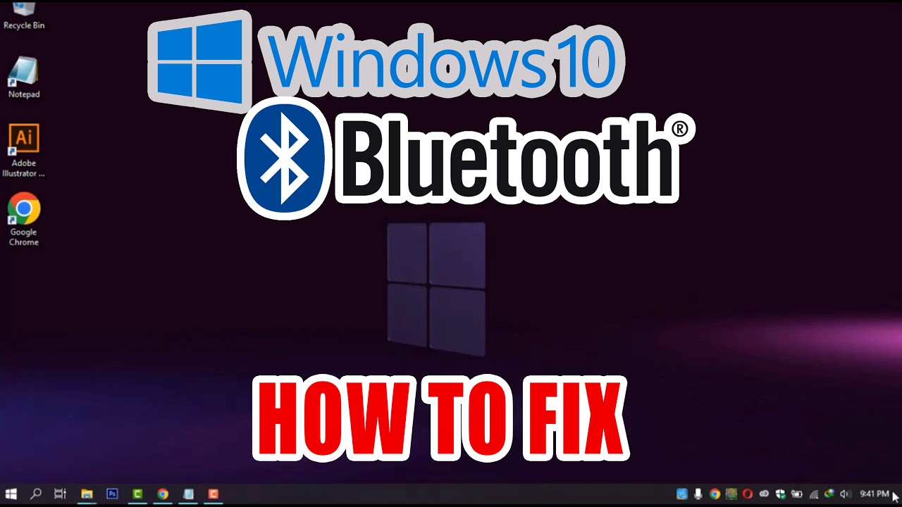 How To Fix Bluetooth Not Working In Windows 10 - YouTube