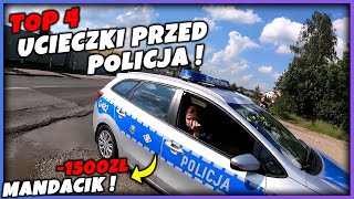 TOP 4 ucieczki MOTOCYKLISTÓW przed POLICJĄ!! - police vs motorcycles! - Nie udana próba ucieczki ! screenshot 3