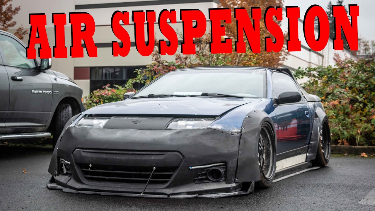 300zx Air Suspension Install [part 2] YouTube