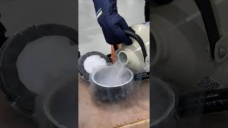Liquid Nitrogen shrink fit! #cnc #machining