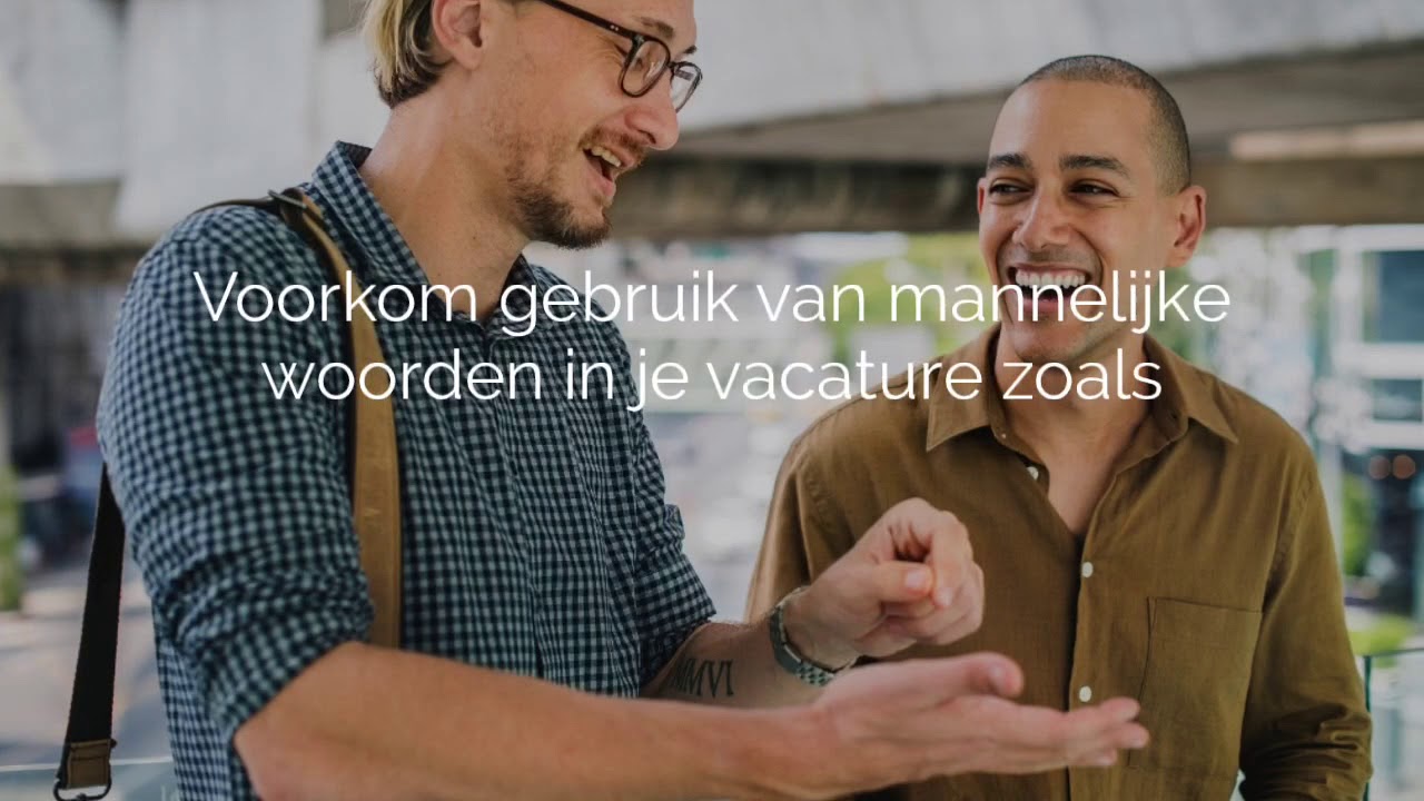 Deel 1 - Online workshop: Tips om je vacatures genderneutraal te schrijven