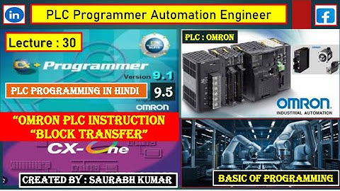 Block Transfer data XFER // Omron PLC Programming Tutorial for Beginners  // Cx-programmer #hmi #plc