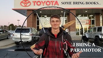 Flying From TOYOTA On My Paramotor
