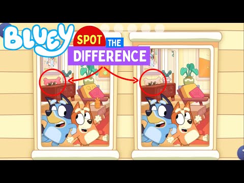 🎲 BLUEY - Spot the Difference Game 🧐 | Disney Jr | ABC Kids