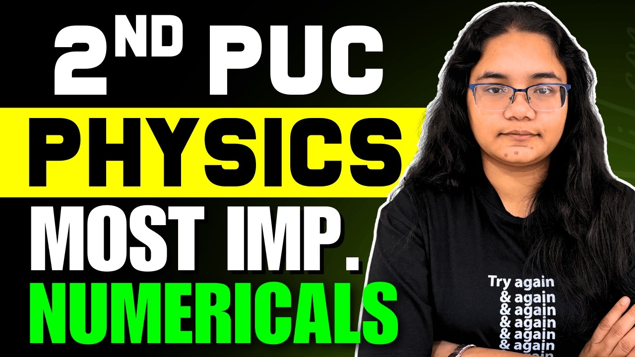2nd PUC Physics Most Important Numericals Chapterwise for Final Exam
