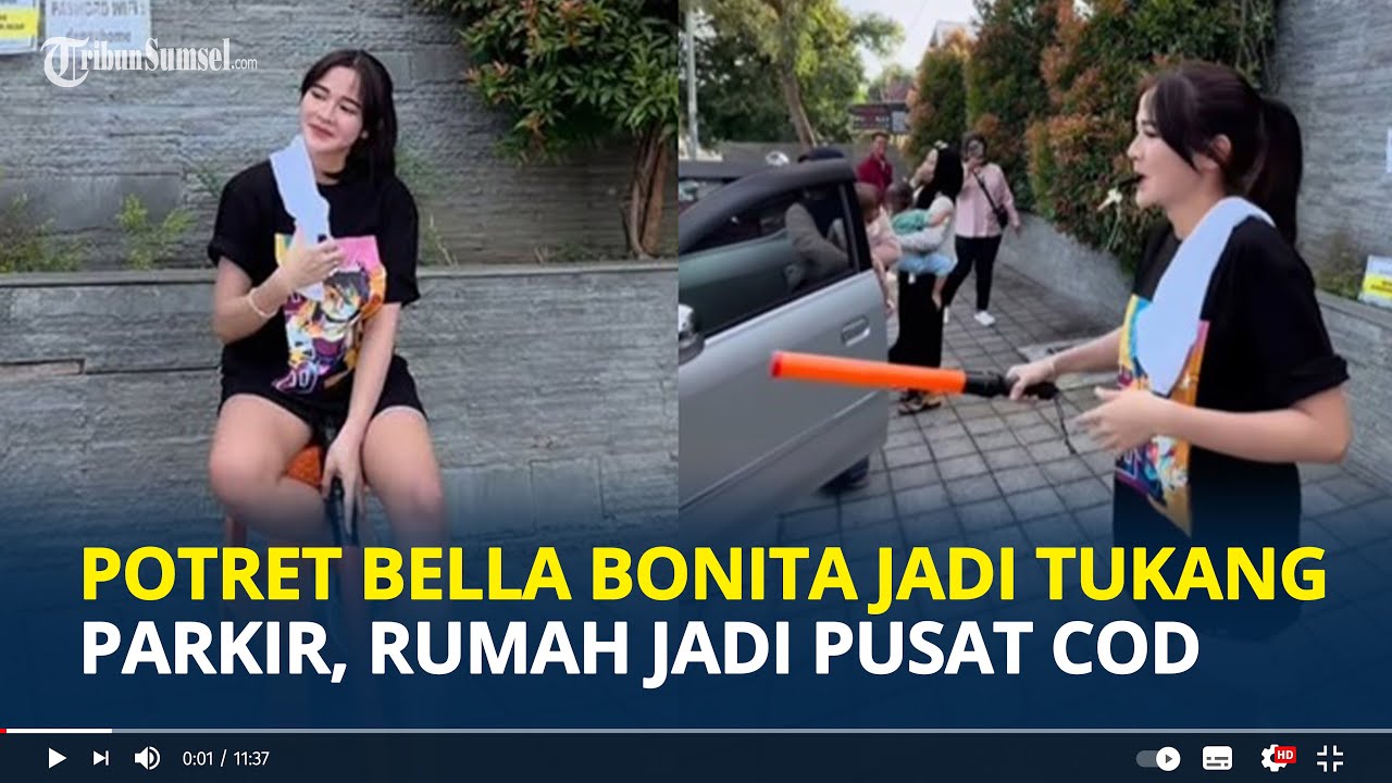 POTRET Bella Bonita Istri Denny Caknan Jadi Tukang Parkir di Rumahnya yang Jadi Pusat COD Ngawi