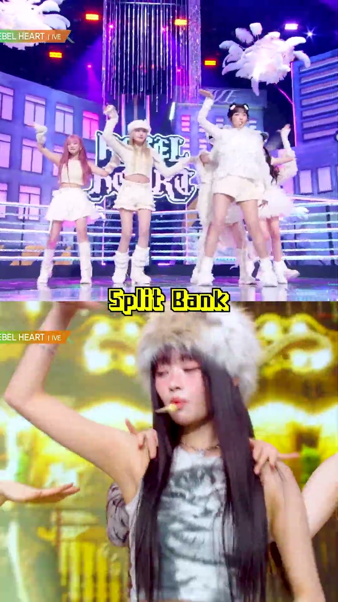 IVE - REBEL HEART #SplitScreen #SplitBank #MusicBank #Shorts | KBS WORLD TV