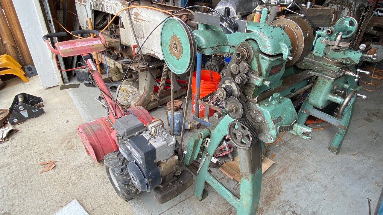 Gas powered metal lathe YouTube