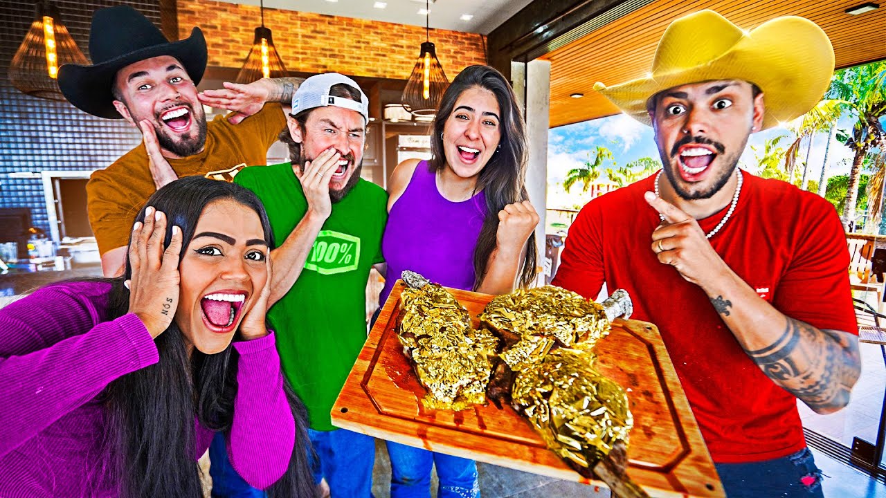 FIZ PRIME RIB DE OURO PROS MEUS AMIGOS * melhor churrasco da fazenda até agora *