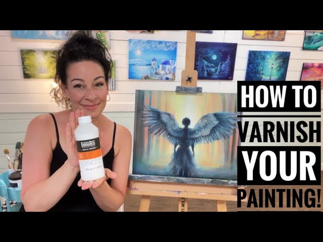 How to Varnish a Painting Using Polycrylic 🎨 Varnish Tutorial 🎨 Dutch  Pour 