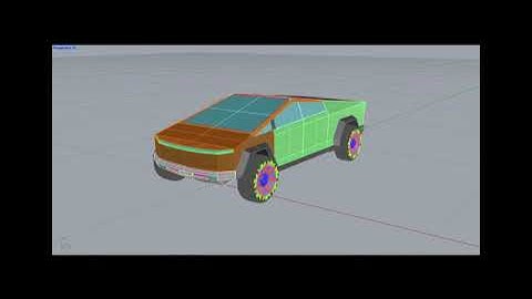 Tesla Cybertruck 3d Model process