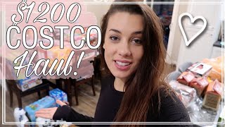 BIG💰 $1,200 COSTCO GROCERY HAUL! (large family)