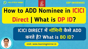 How to add nominee in ICICI direct online | How to update nominee in ICICI Direct