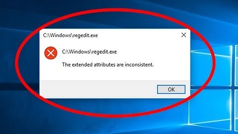 How To Fix The extended attributes are inconsistent Error in windows 8/8.1/10