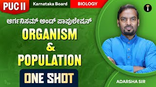 Organism and population - 11| One Shot | 2nd PUC Karnataka | Biology | Class 12 | In Kannada