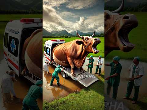Doctor's rescued a pregnant cow 🐄 from a cow farm #humanity #treatment #veternary #cow #animallover