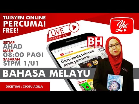 LIVE] BAHASA MELAYU STPM SEM 1 BHG A OLEH CIKGU NORSHIMA #04