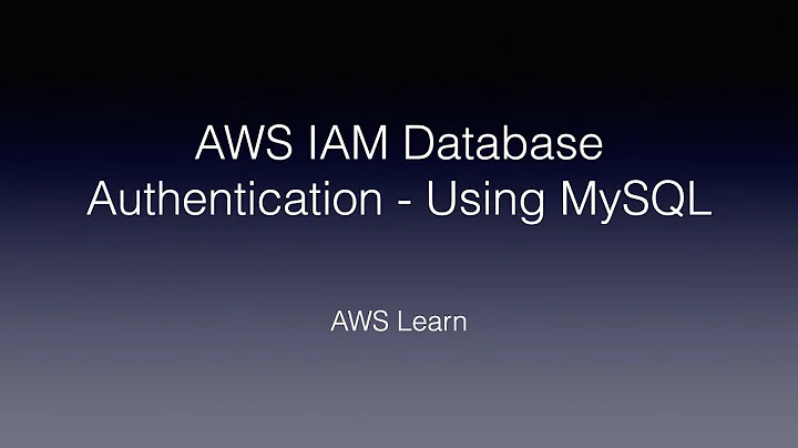 How It works - AWS IAM Database Authentication ?