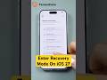 How to Put iPhone in Recovery Mode on iOS 27 #shorts