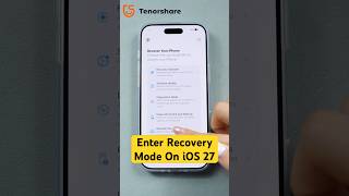 How to Put iPhone in Recovery Mode on iOS 27 #shorts
