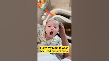 I Love My Mom To Wash My Head Ytshorts Ytviral Cute Babiesandme 