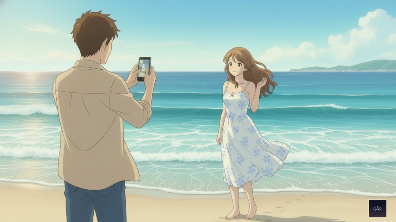 A Quiet Date by the Sea 🌊 | Cozy Animated Couple Vlog