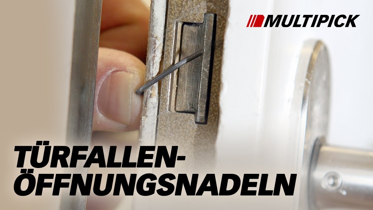 Türfallen-Öffnungsnadeln richtig anwenden von Multipick - YouTube