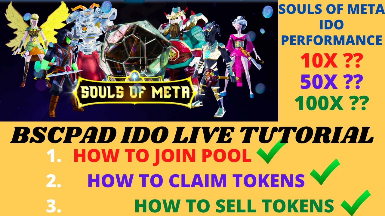 Bscpad IDO Live Tutorail. Souls of Meta IDO Performance