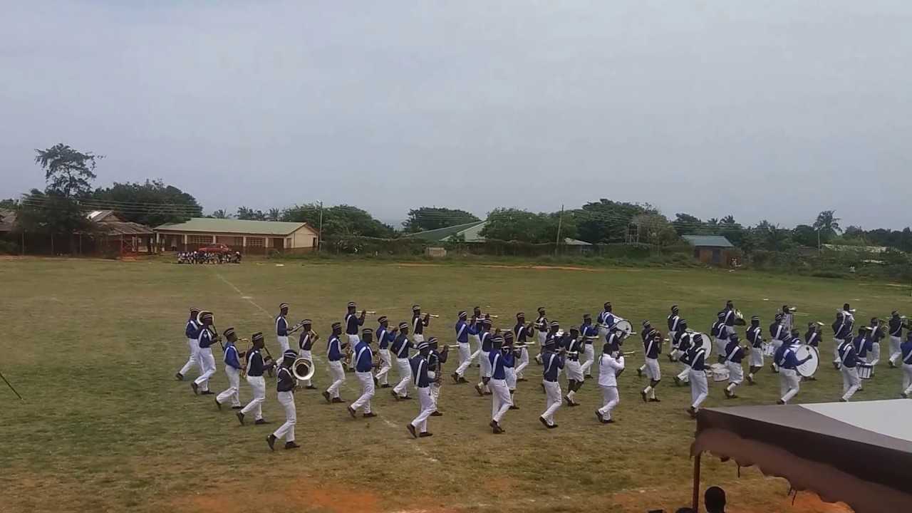 D. M. Laud displaying with A.W.D.B.C.B as they fall out @ Greater Accra Regional Band Festival '16