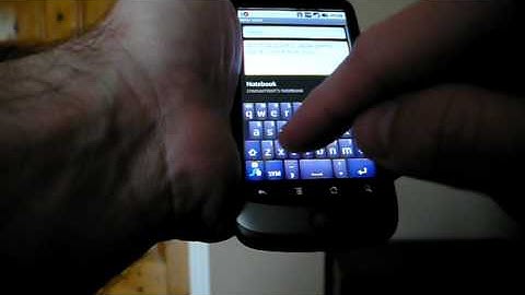 first swype test on nexus one / android