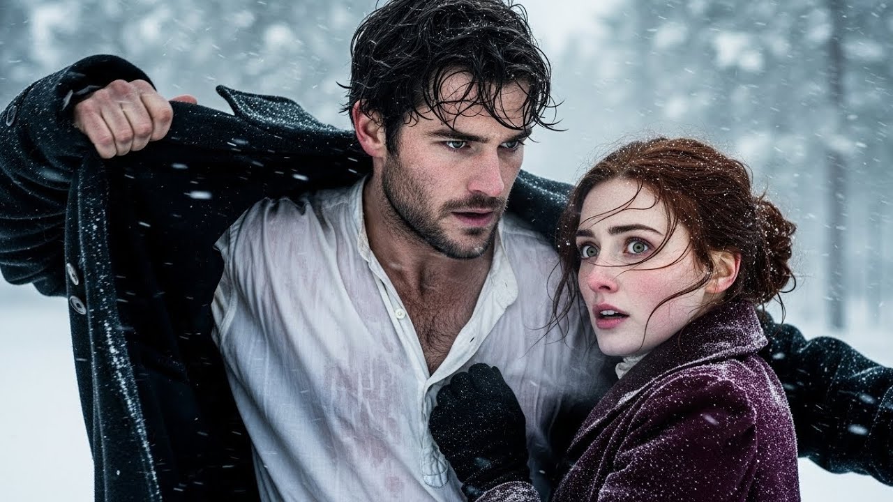 He TORE off his coat in the blizzard to cover her - watching him brave the storm made her MELT