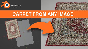 Realistic carpet from any image under 2 minutes! Blender Quick Tips
