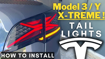 Tesla Model Y | Model 3 ⚡️ Extreme Tail Lights- Hansshow LED Aftermarket Install + Review Xtreme LED