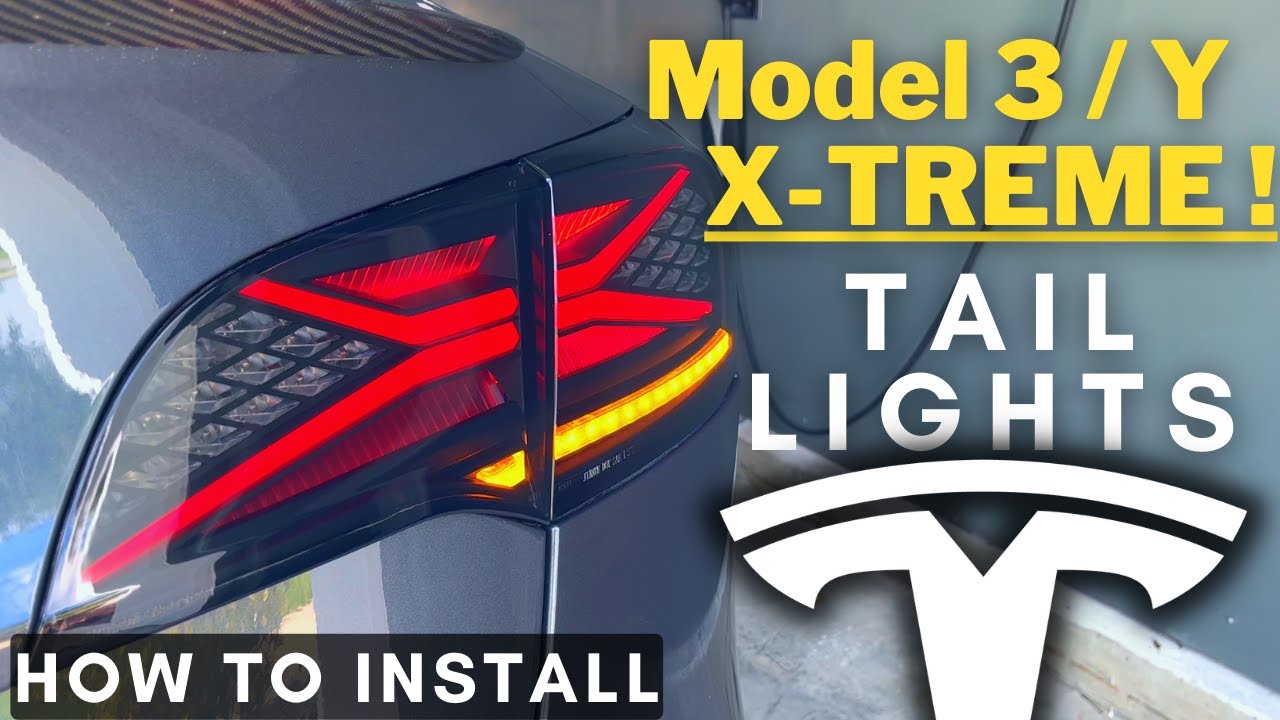 Tesla Model Y | Model 3 ⚡️ Extreme Tail Lights- Hansshow LED Aftermarket Install + Review Xtreme LED