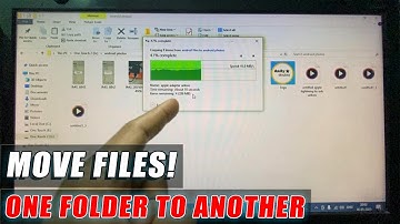 how to shift files from one folder to another?