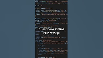 Create an Online Guest Book with PHP, MySQLi & Tailwind CSS — Full Tutorial